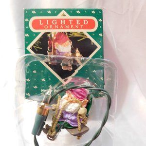 Hallmark Lighted Ornament North Pole Power & Light Vintage